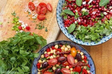 Sałatka z granatów i pomidorów